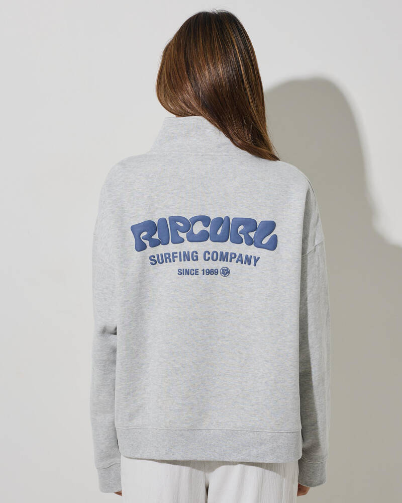 Rip Curl Surf Puff 1/4 Zip Sweatshirt for Womens