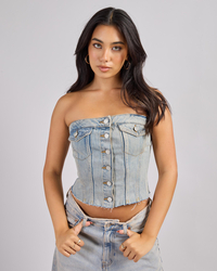 Dr Denim Carli Tube Top for Womens image number null