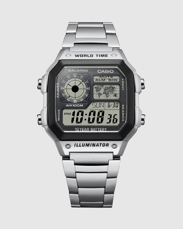 Casio AE1200WHD-1A World Time Watch for Mens