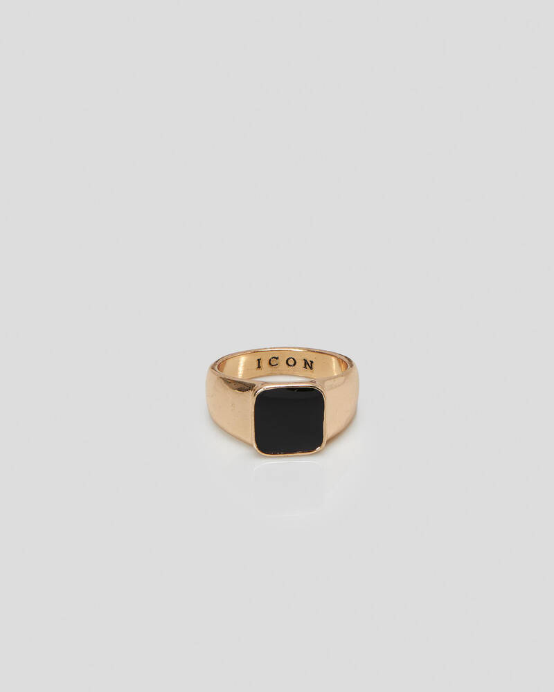 Icon Brand Sign Of The Times Signet Ring for Mens