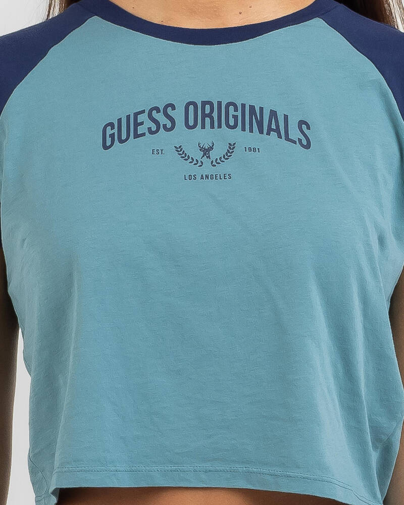 GUESS Originals Hannah Cropped Baby T-Shirt for Womens