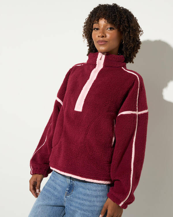 Mooloola Summit Quarter Zip Polar Fleece for Womens