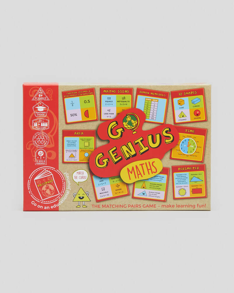 Get It Now Go Genius Maths Card Game for Unisex