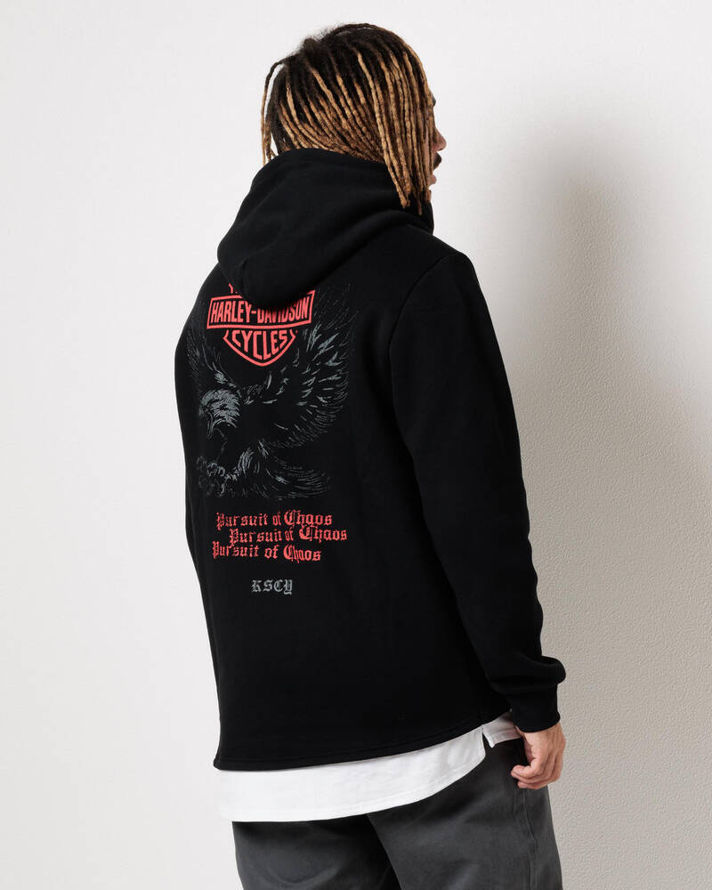 Kiss Chacey Harley-Davidson Powertrain Layered Hoodie for Mens