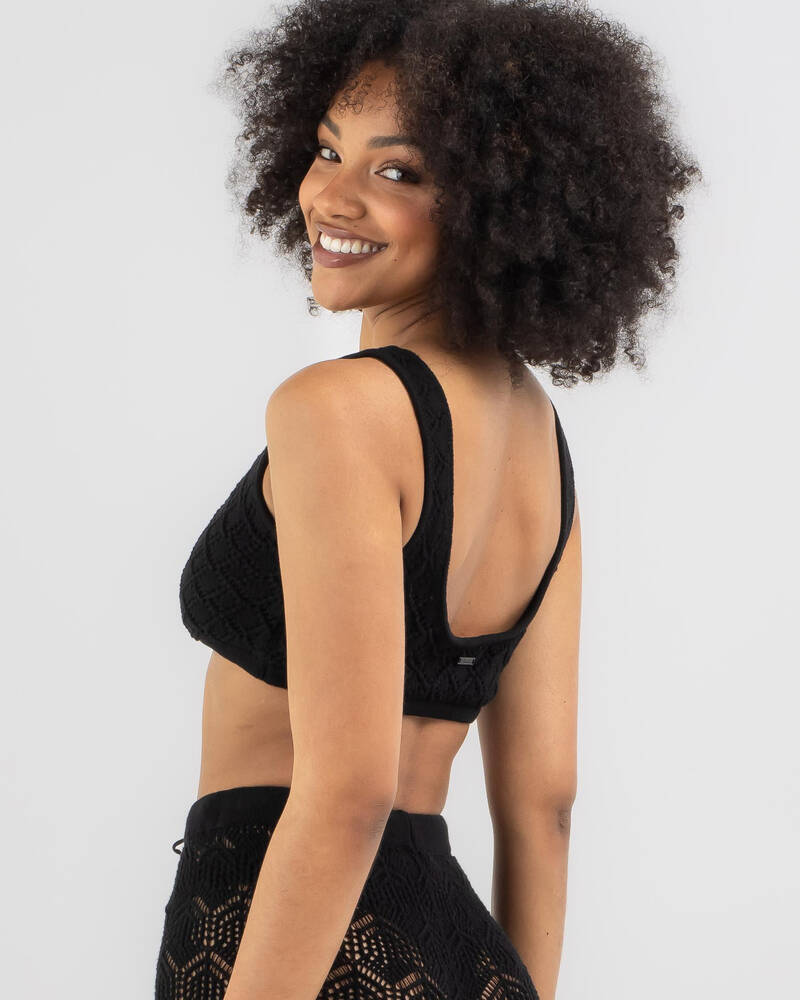 Mooloola Andrina Crochet Ultra Crop Top for Womens