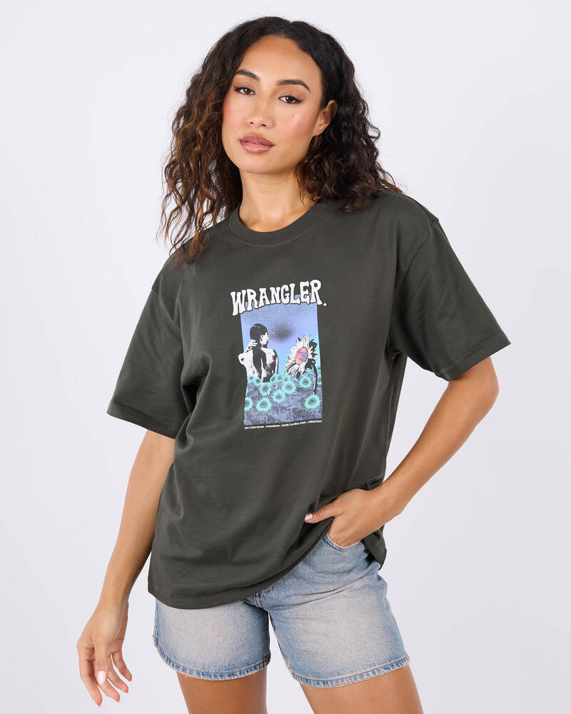Wrangler Field Of Dreams Slouch T-Shirt for Womens