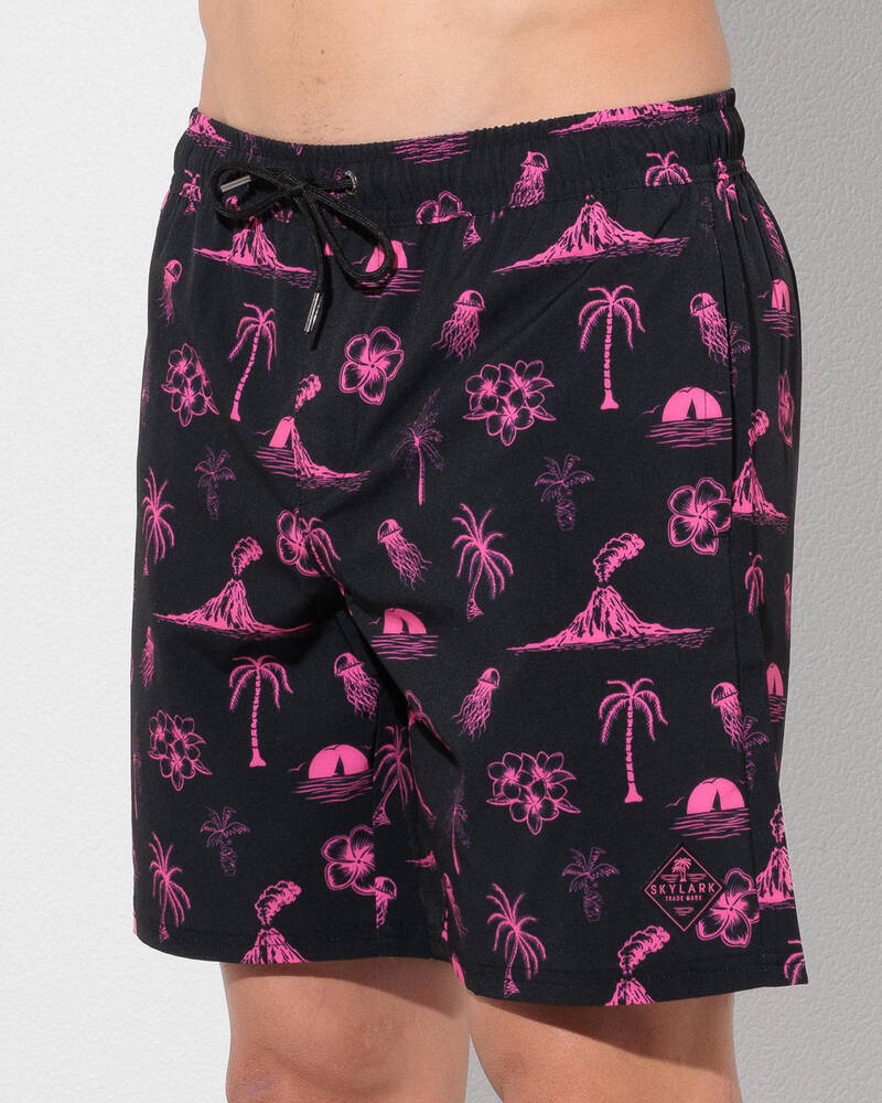 Skylark Lean Back Elastic Waist Shorts for Mens