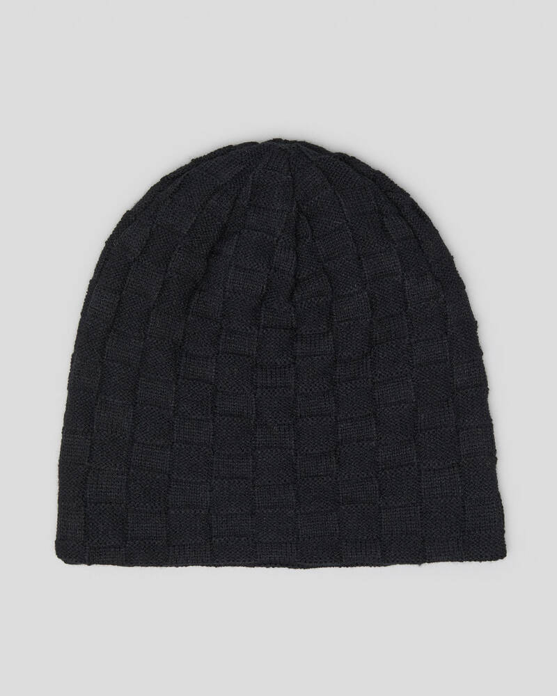 Lucid Check Slouch Beanie for Mens