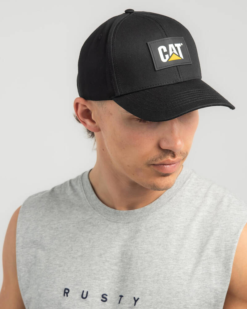 Cat Logo Silicone Patch Cap for Mens