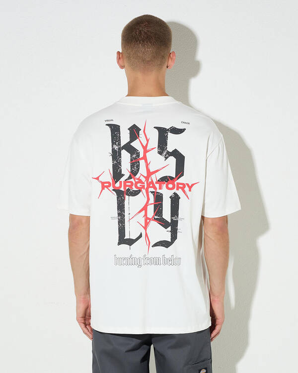 Kiss Chacey Burning Box Fit T-Shirt for Mens