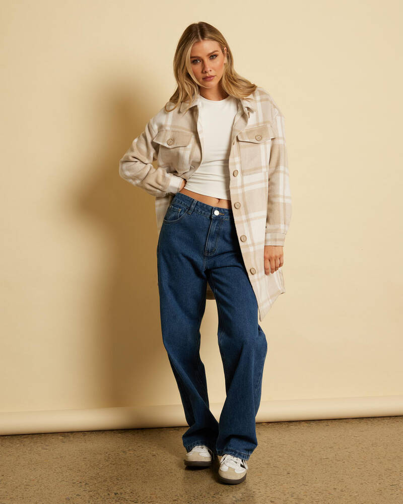 Ava And Ever Roxie Long Shacket for Womens