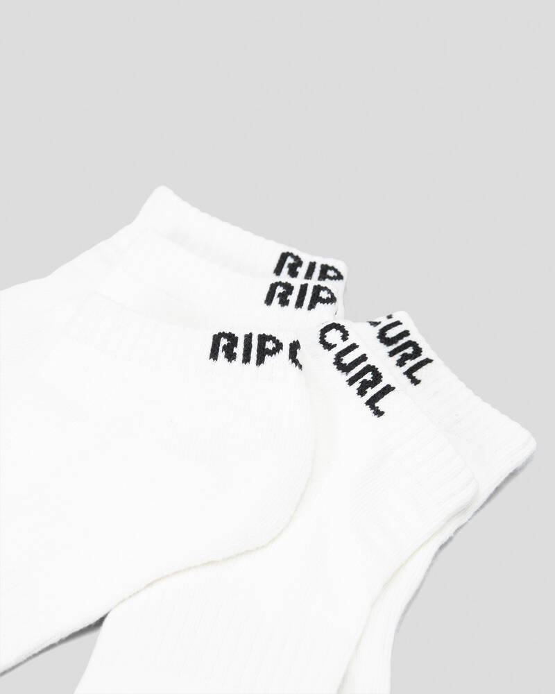 Rip Curl Brand Ankle Socks 5 Pack for Mens