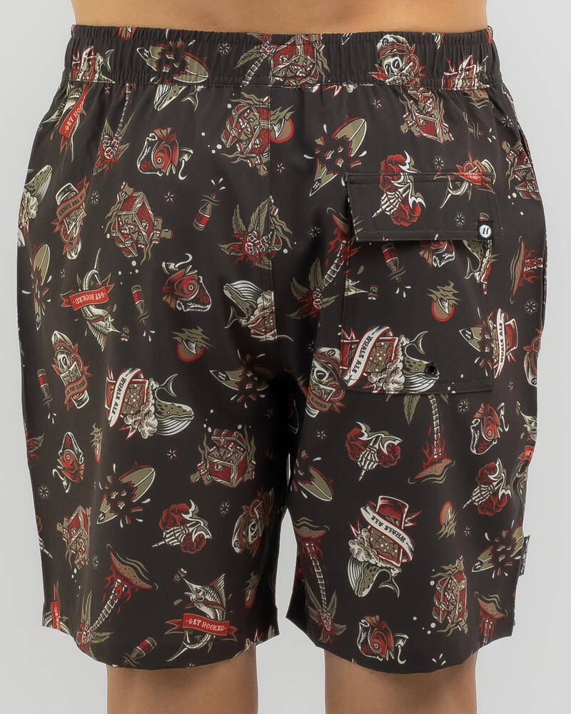 The Mad Hueys Hueys Tattoo Shorts for Mens