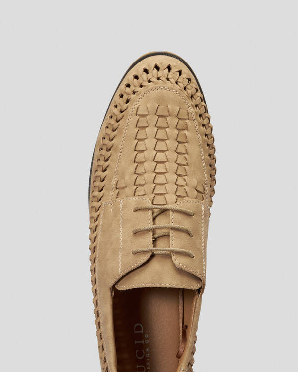 Lucid Seek Woven Lace Up Shoes for Mens