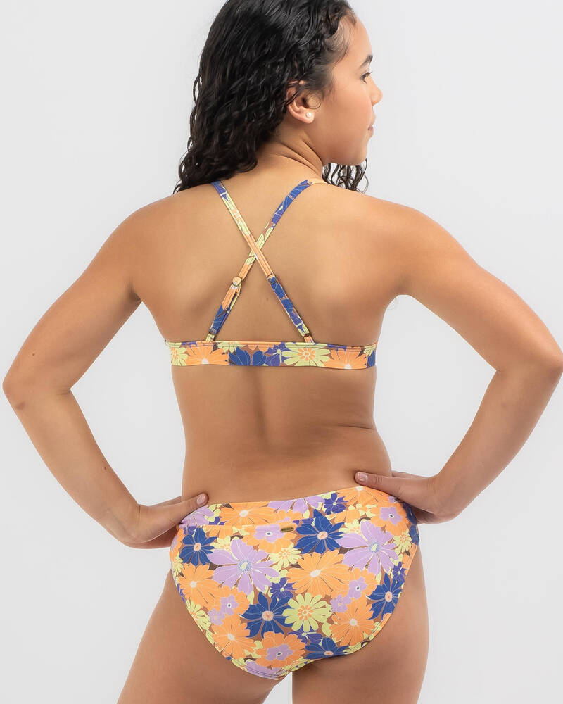 Rip Curl Girls' Surf Revival Floral Bralette Bikini Set for Womens