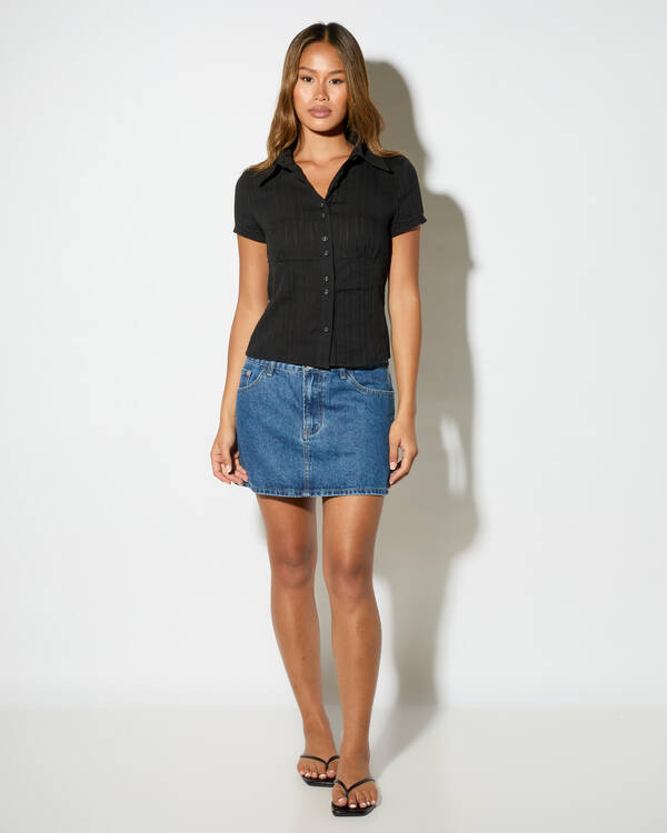 Ava And Ever Ingrid Short Sleeve Shirt for Womens
