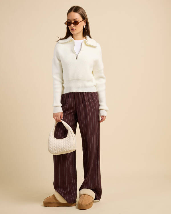 Mooloola Tonic Half Zip Knit Jumper for Womens