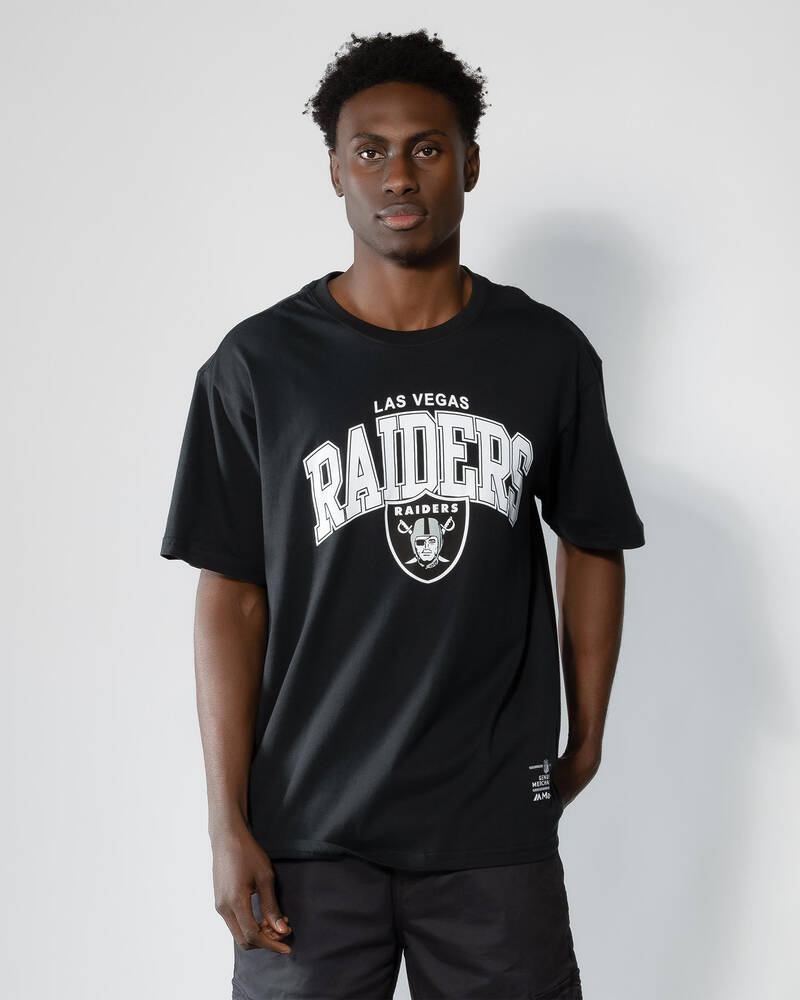 Majestic Las Vegas Raiders Logo Arch T-Shirt for Mens