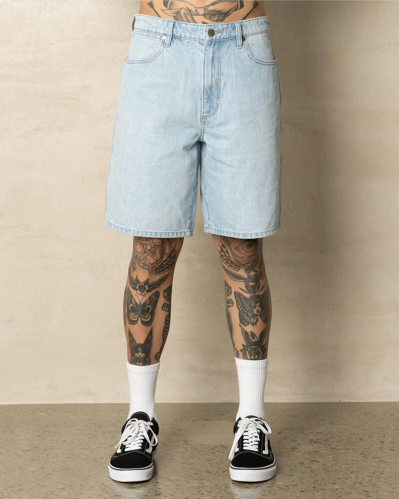 Wrangler Steezy Baggy Denim Shorts for Mens