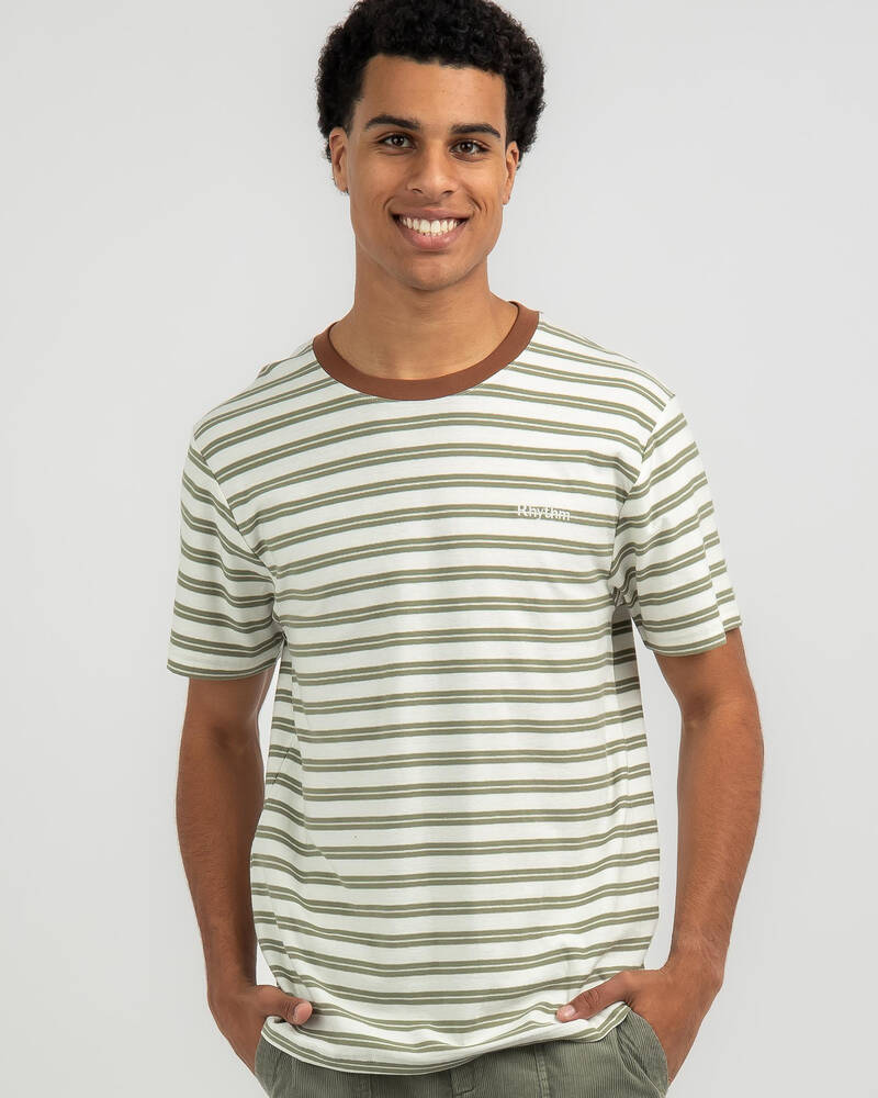 Rhythm Everyday Stripe T-Shirt for Mens