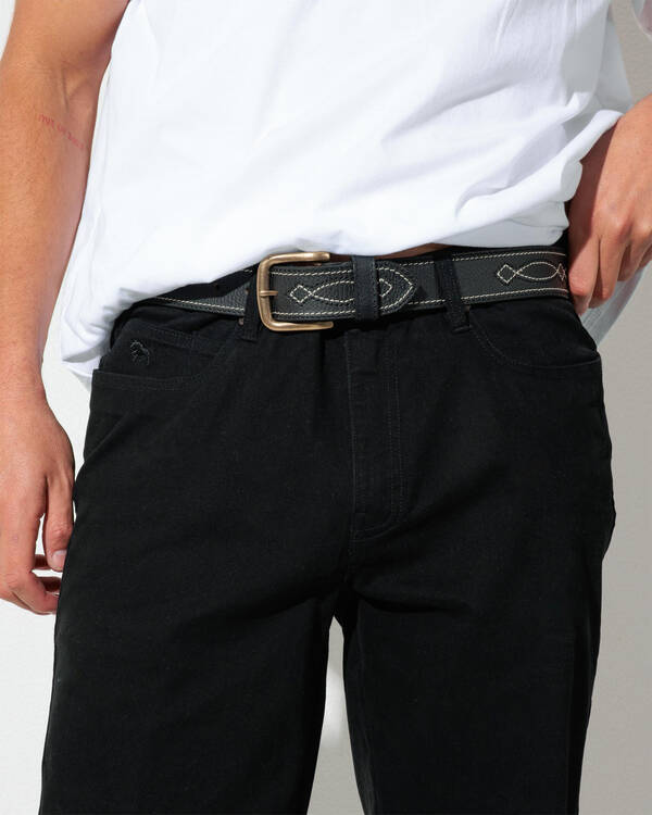 Crossover Leather Belt
