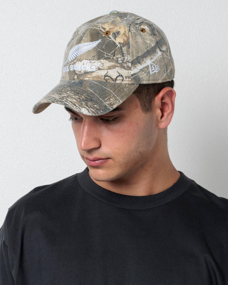 New Era All Black's 920 Realtree Camo Cap for Mens