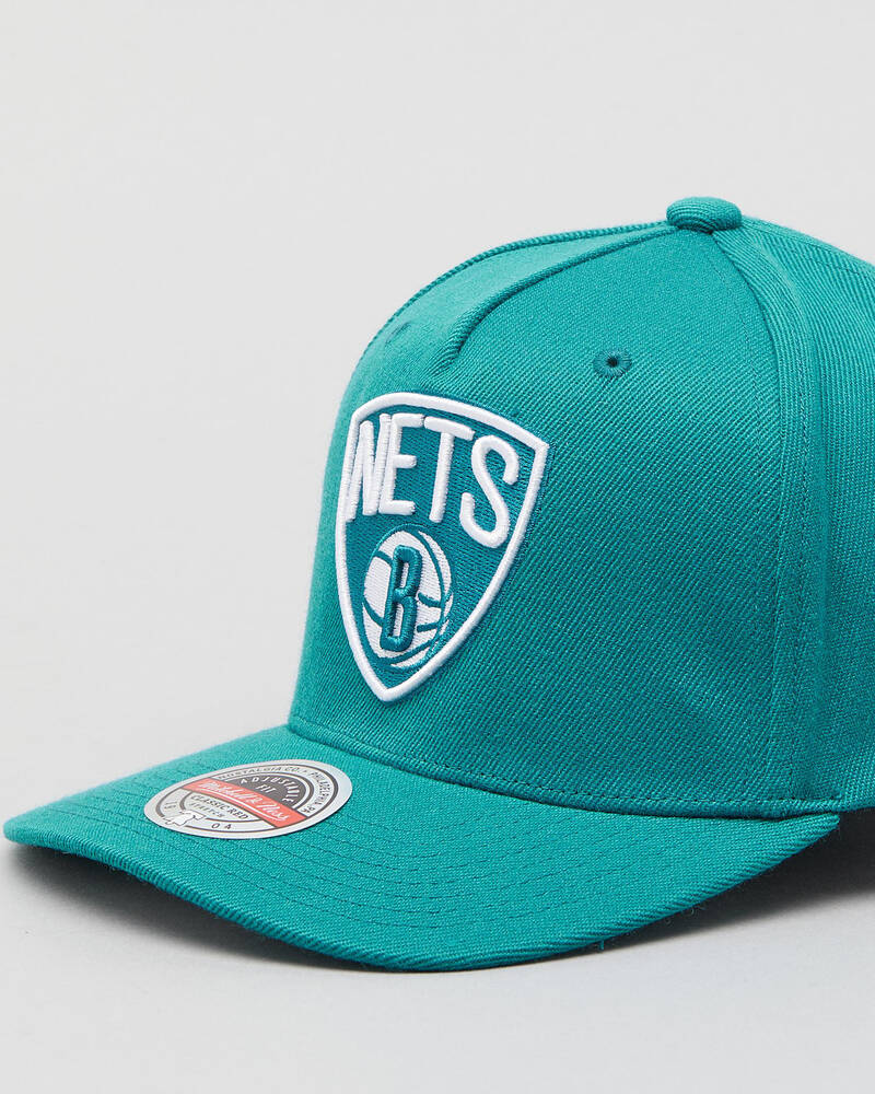 Mitchell & Ness Brooklyn Nets Verdigris Snapback Cap for Mens