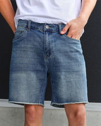 Lucid Project Denim Walk Shorts for Mens image number null