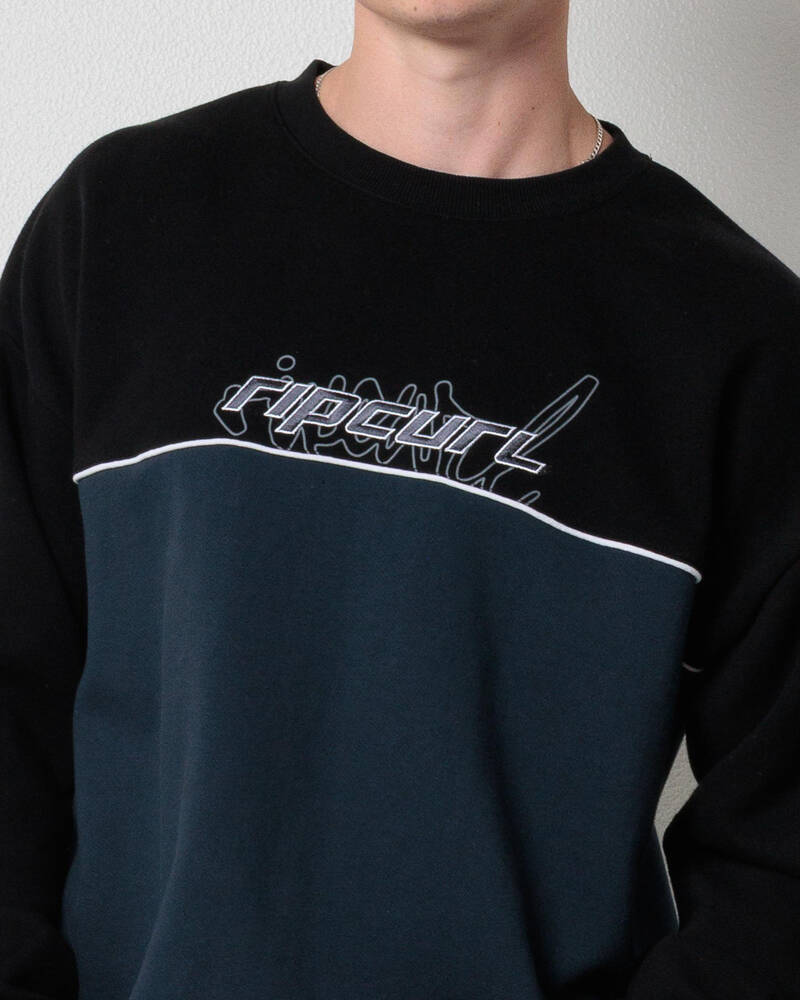 Rip Curl Panel Beater Crew Sweatshirt for Mens