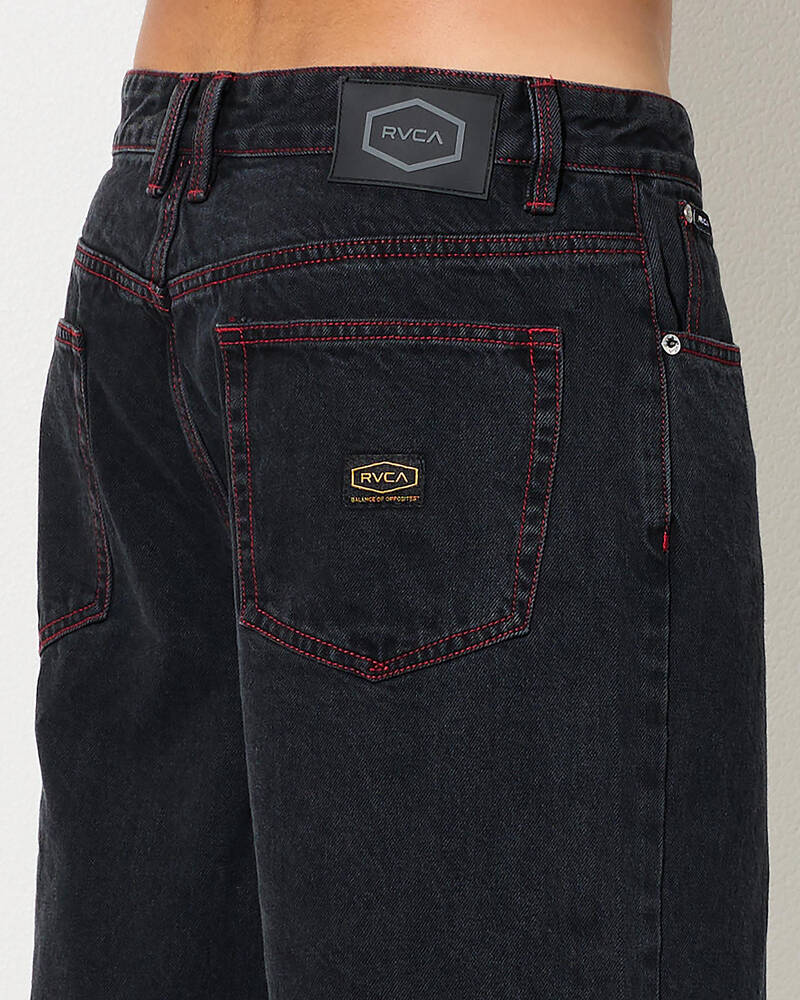 RVCA Dayshift Baggy Denim Shorts for Mens