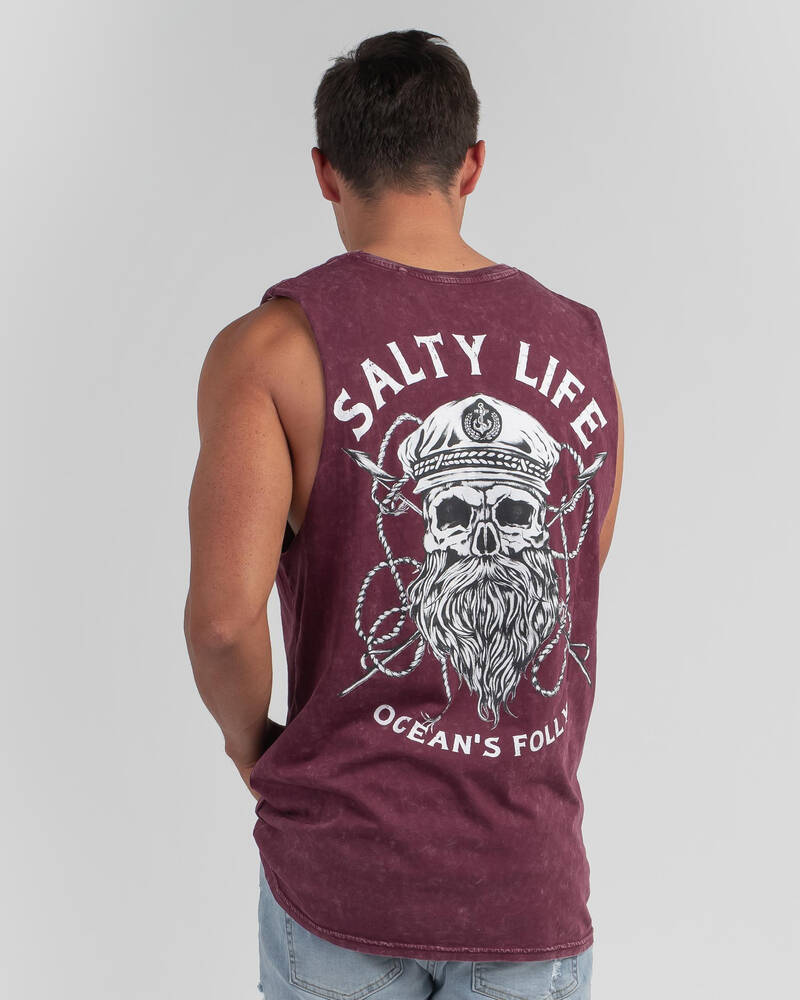 Salty Life Black Beard 3.0 Muscle Tank for Mens