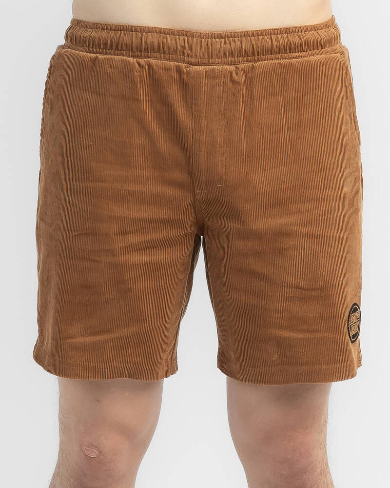 Santa Cruz Solid Strip Elastic Waist Shorts for Mens