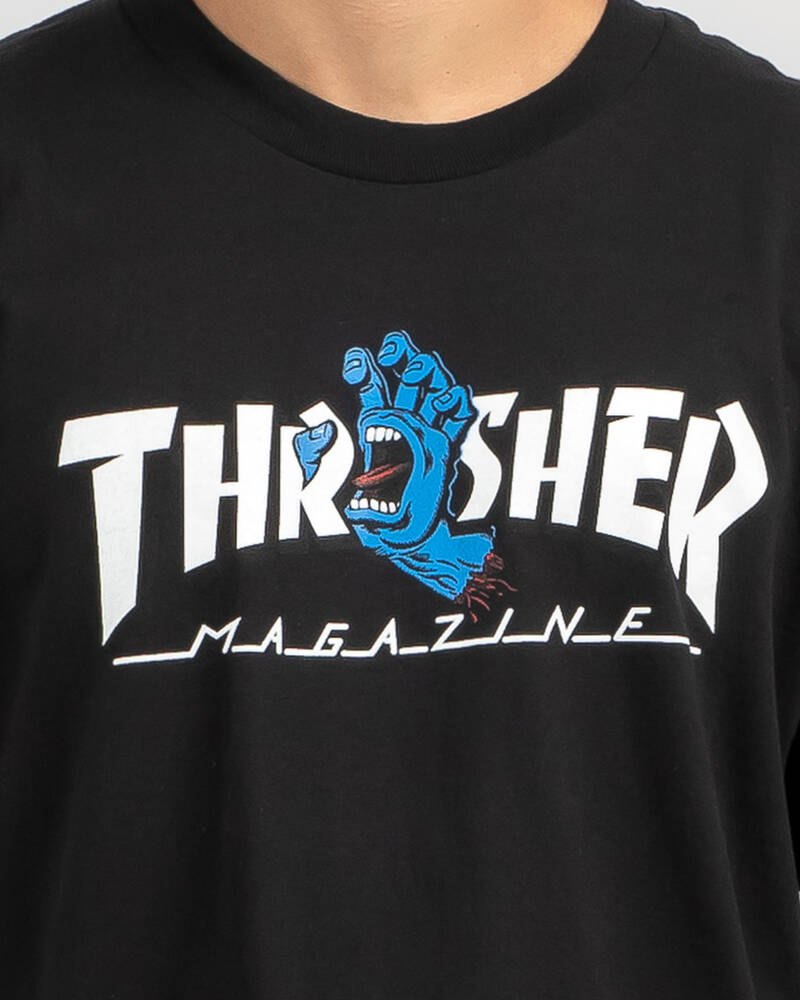 Santa Cruz Thrasher Screaming Logo T-Shirt for Mens