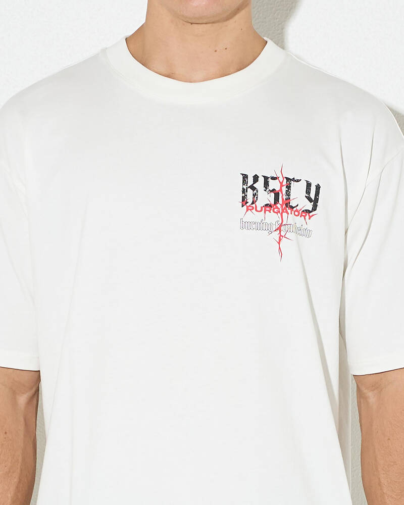 Kiss Chacey Burning Box Fit T-Shirt for Mens