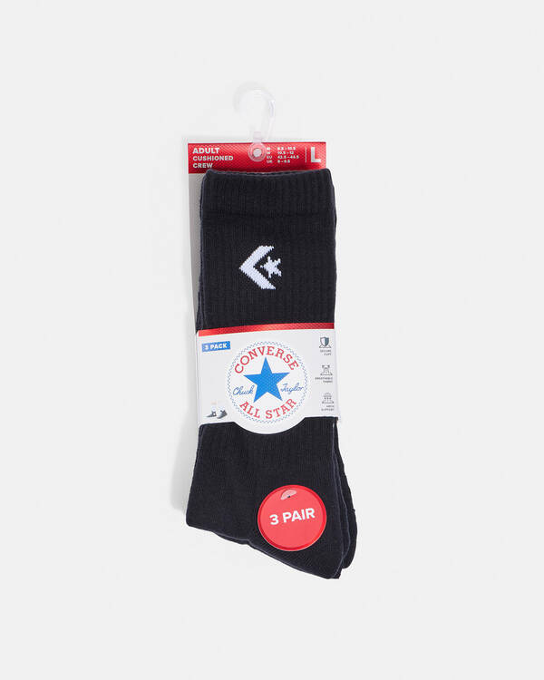 Converse Crew Socks 3 Pack for Mens