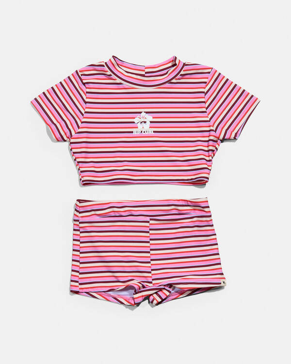 Toddlers' Sunset Stripe Bikini Set