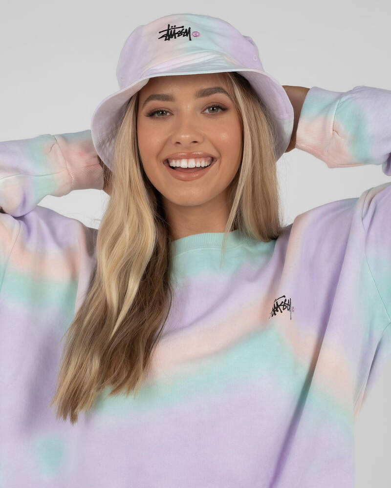 Stussy Verna Tie Dye Bucket Hat for Womens
