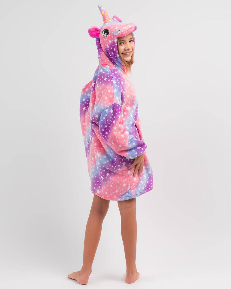 Mooloola Girls' Unicorn Mini Hooded Blanket for Womens