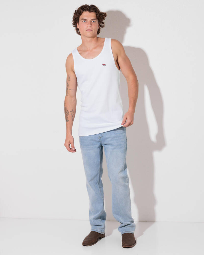 Ringers Western Shearer Rib Singlet Tank for Mens