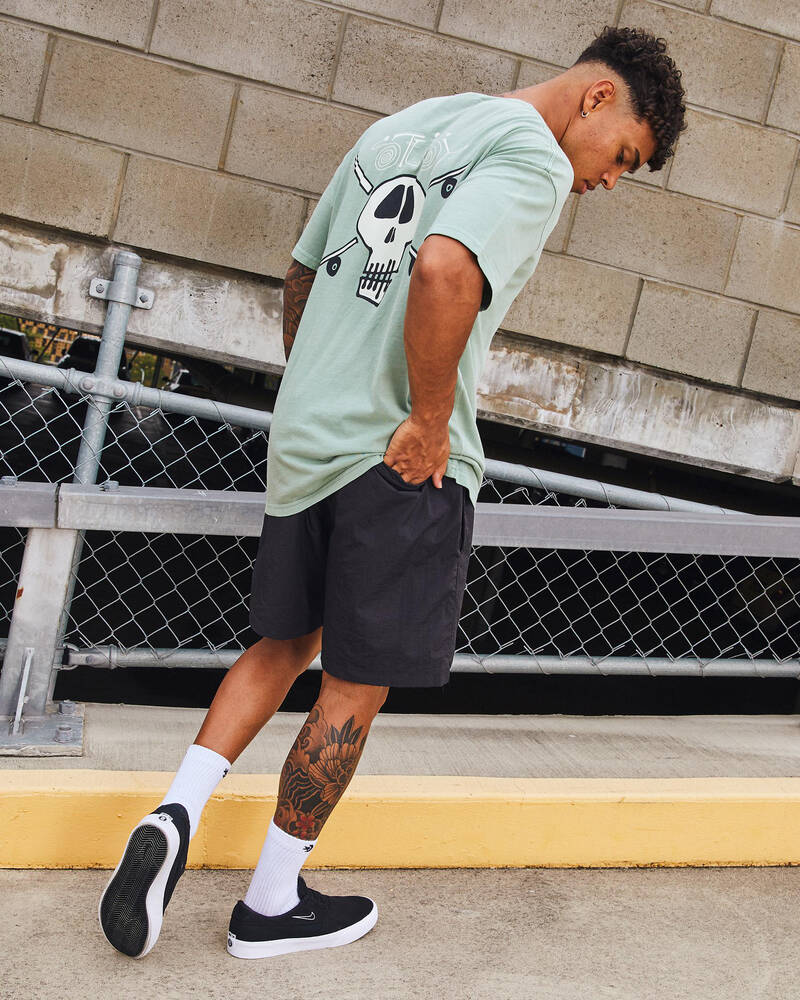 Stussy Shadow Script Long Beach Shorts for Mens