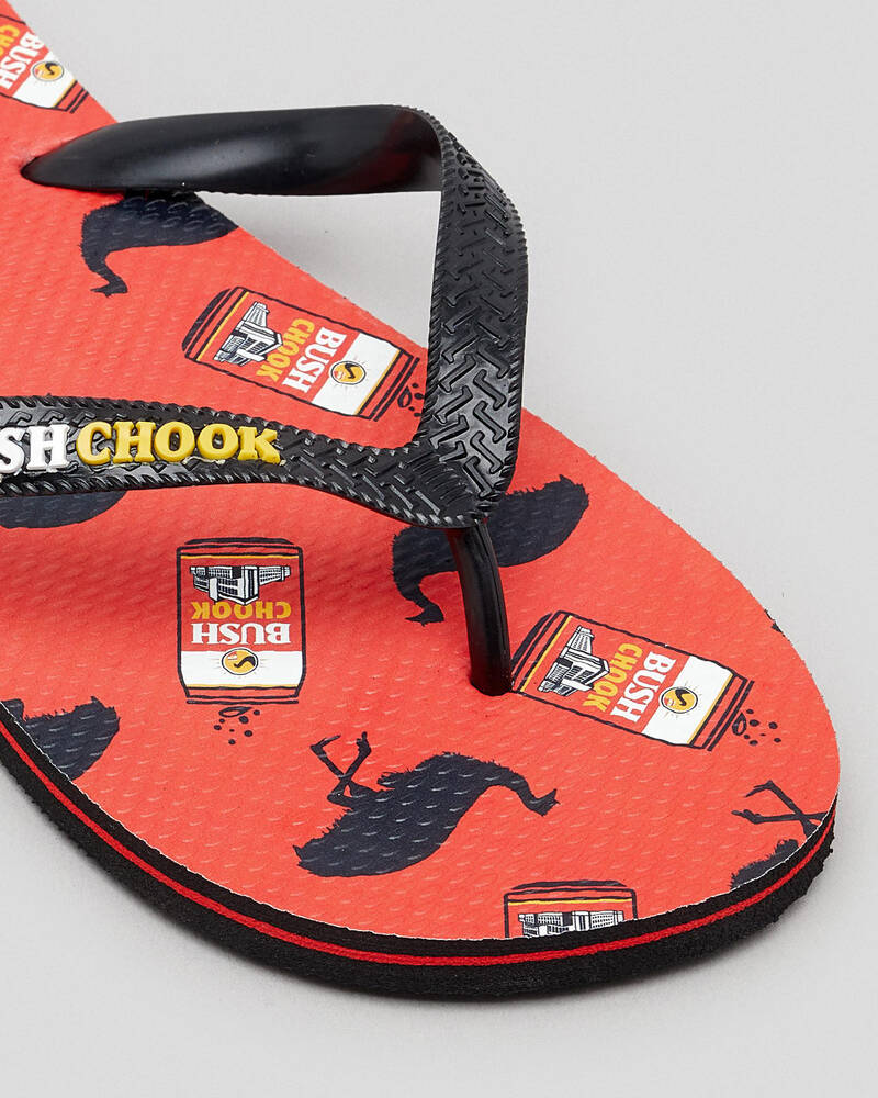 Bush Chook Filthy Chook Thongs for Mens