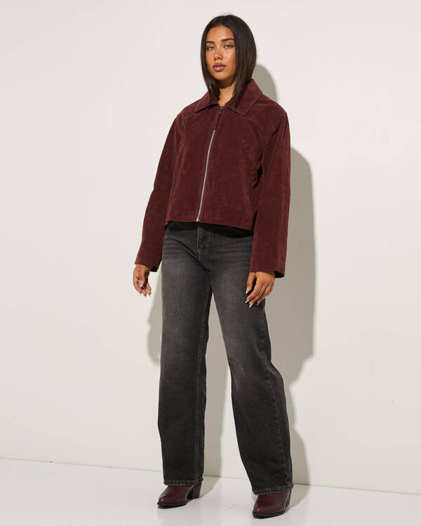 Ava And Ever Mustang Faux Suede Jacket for Womens