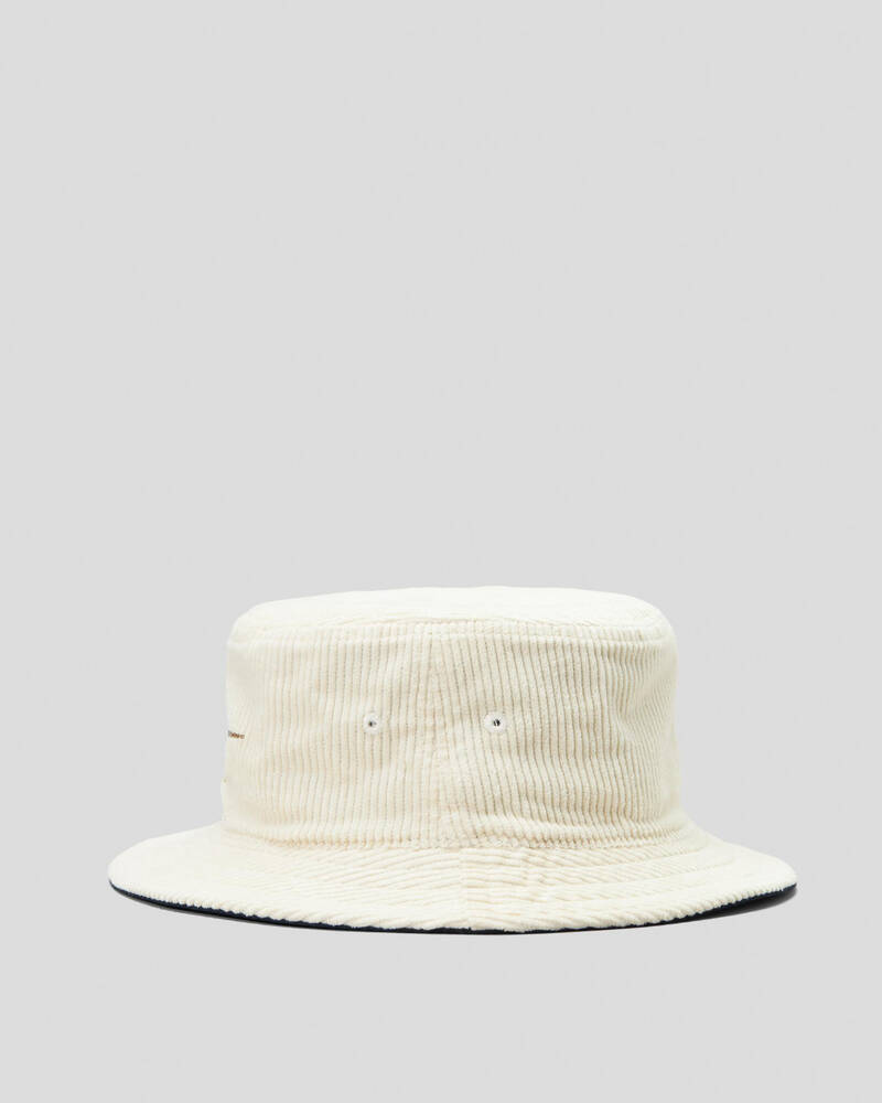 Rusty Wallflower Reversible Cord Bucket Hat for Mens