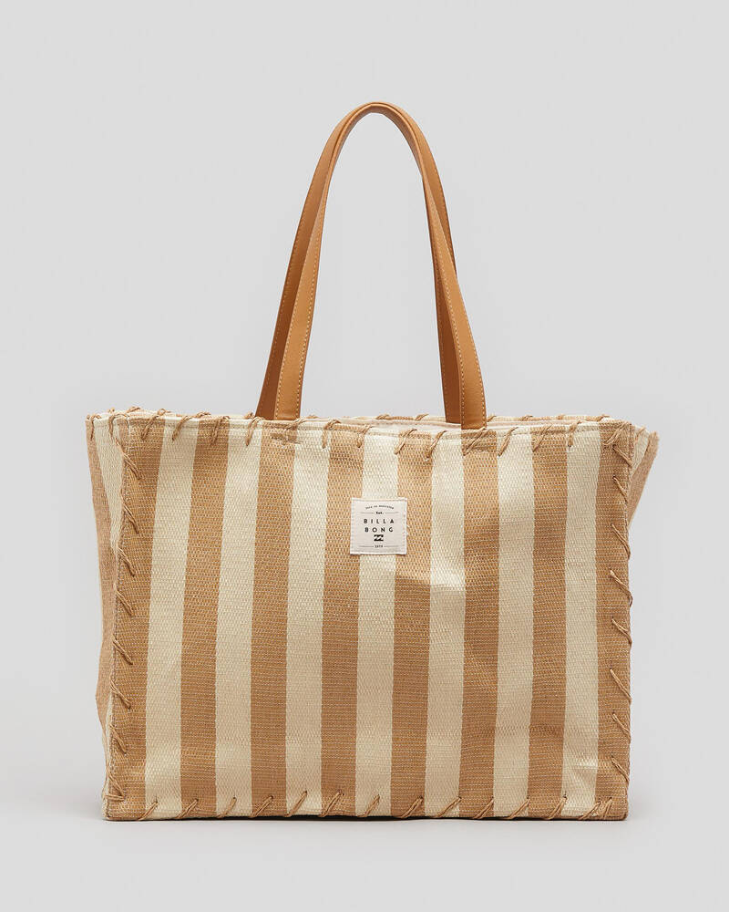 Billabong Beige Wave Straw Bag for Womens
