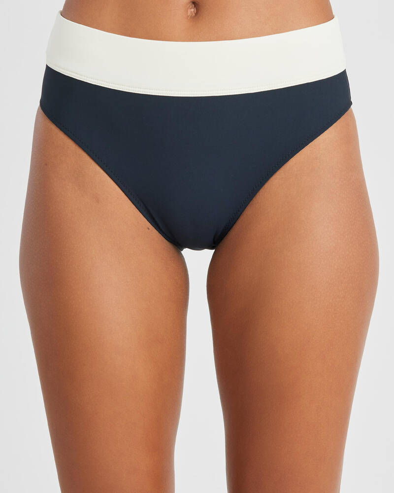 Roxy Active Colourblock Mid Classic Bikini Bottom for Womens