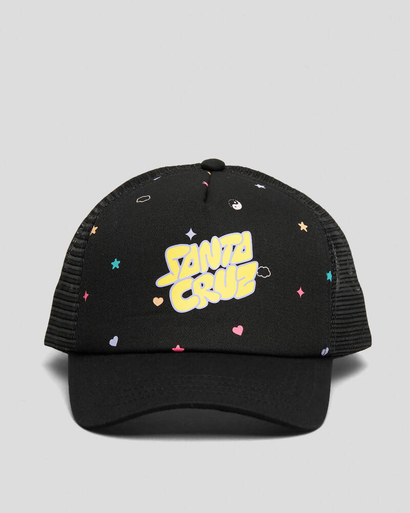 Santa Cruz Girls' Bubble Stack Trucker Cap for Womens
