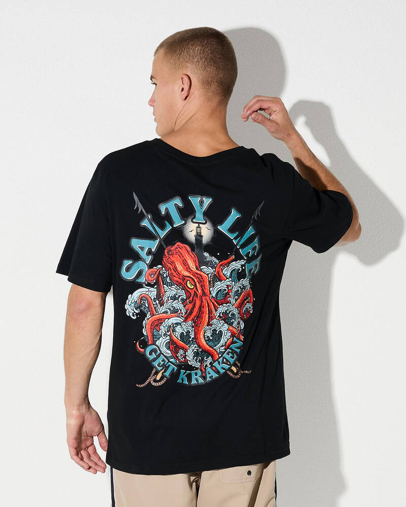 Salty Life Get Kraken T-Shirt for Mens