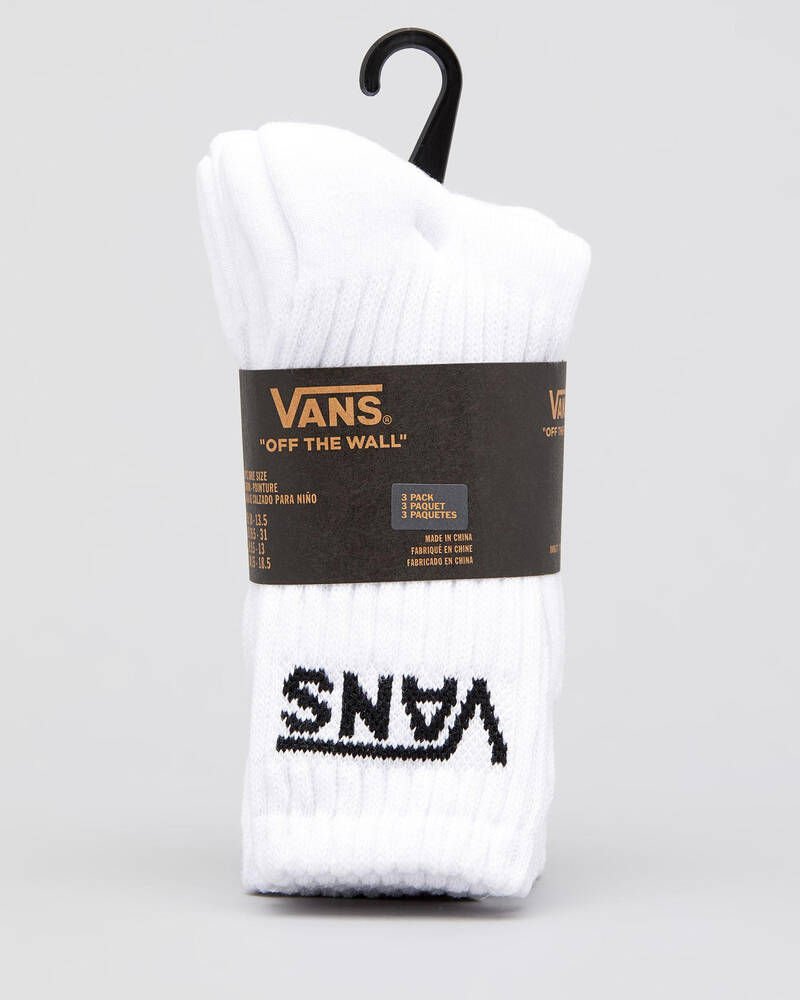Vans Youth Classic Crew Socks 3 Pack for Mens
