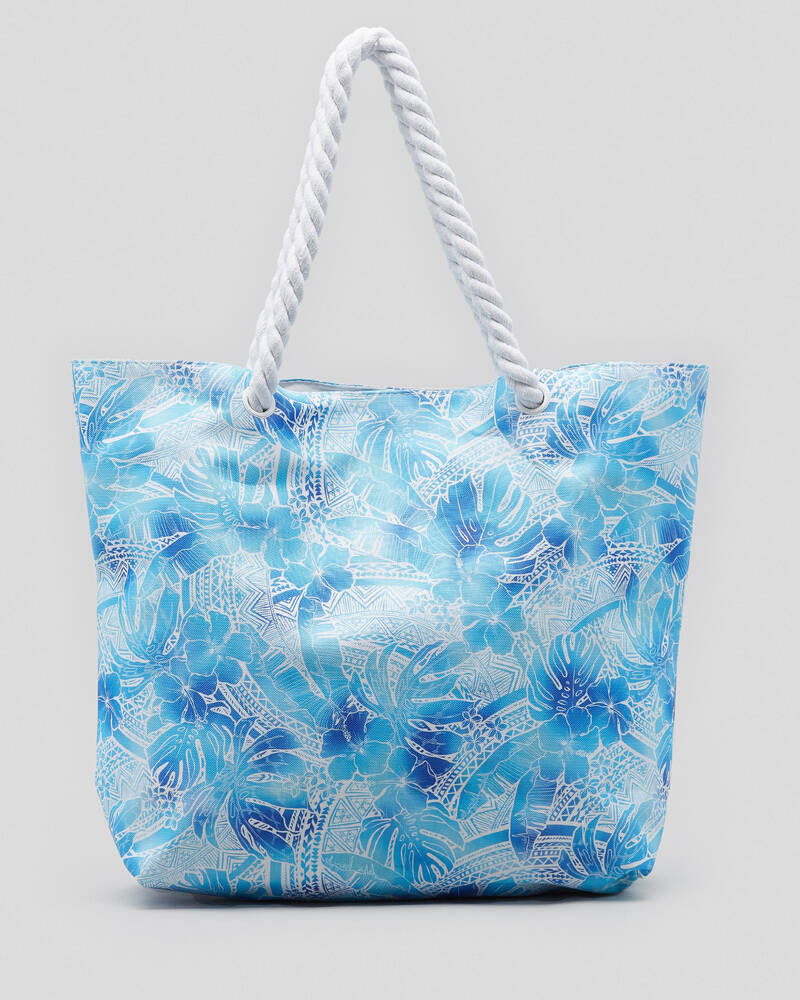 Mooloola Calypso Palms Beach Bag for Womens
