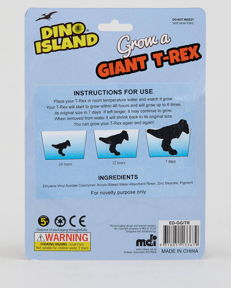 Get It Now Giant Grow T-rex for Mens